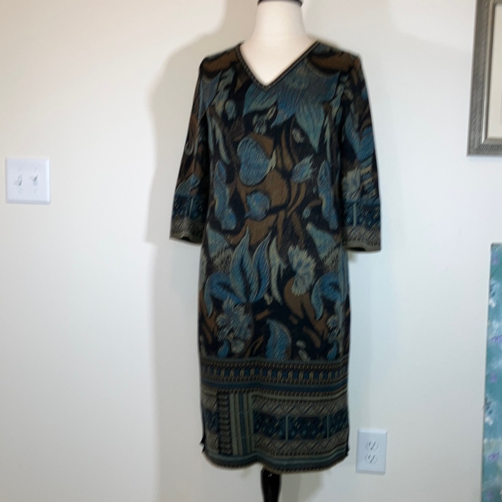 Peruvian Connection knit pima dress sz XL